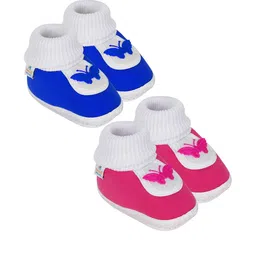 NESKA MODA Kids Set of 2 Cotton Butterfly Booties-picture-47