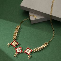 TEEJH Gold-Plated Handcrafted Necklace-image-23