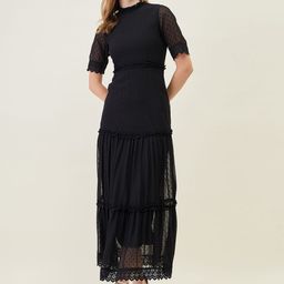 aayu Women Self Design Ruffled Fit and Flare Maxi Dress-image-85