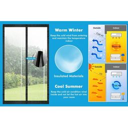 Stylista Transparent Insulated Magnetic Door Curtain - 42 x 82 inch - PVC thickness 0.3mm-image-9