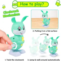 kidzoy 3 Pcs Jumping Bird Wind Up Key Operated Colorful Bird Toys for Toddlers & Kids Rattle image 3