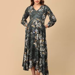 The Mom Store Women Floral Printed Maternity Maxi Dress-image-92