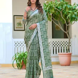 Sidhidata Block Print Saree image 2