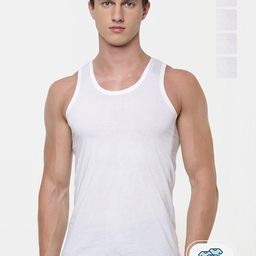 CAVENDERS Pack of 3 Cotton Innerwear Vests-image-97