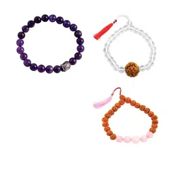 Divine souvenirs Unisex Set Of 3 Elasticated Bracelets-29