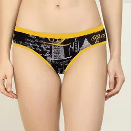 samvar New stylish Yellow Cotton Silk Hipster Multicolor Panties Pack of 1-picture-38