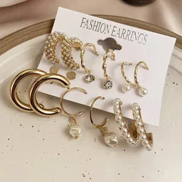 CelestiqueSet Of 9 Circular Shaped Studs-image-21