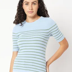 Vero Moda Women Striped Pullover Sweaters-image-39