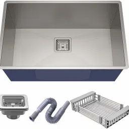 24 X 18 X 10 Handmade Kitchen, Waste Coupling, PVC Pipe Fruit Basket sink set Vessel Sink-image-59