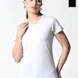 BAESD Women Pack Of 2 Solid Round Neck Cotton T-shirts-picture-40
