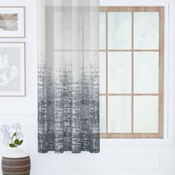 Story@home Grey & White Sheer Window Curtain-image-93