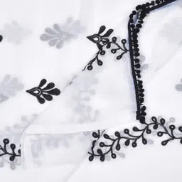 LA FEMINAE Embroidered Dupatta with Thread Work image 3