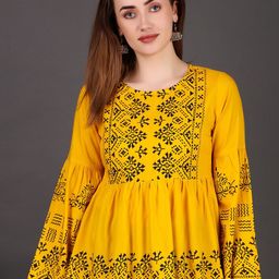 NeeraFashion Geometric Print Top-15