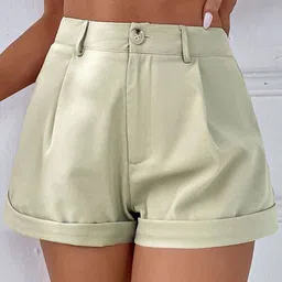 Outzidr Women Solid Shorts-image-16