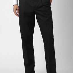 Van Heusen Men Solid Regular Fit Trousers-picture-11