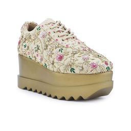 Anaar Rosette Royale Women Lace-Ups Wedge Sneakers-image-29