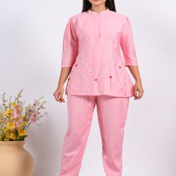 Morchari Floral Embroidered Kurti-image-79