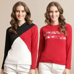Metronaut Women 2 Applique T-shirt-image-37