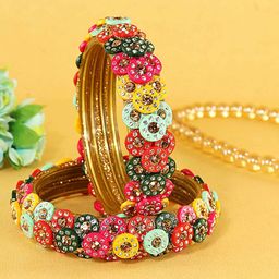 ZULKA Set Of 2 CZ-Studded Bangles image 3