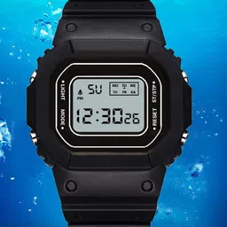 SWADESI STUFF Kids Dial & Straps Digital Automatic Watch CASI BLACK 18-48