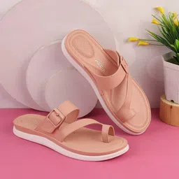 Mochi Textured Block Sandals with Buckles-91