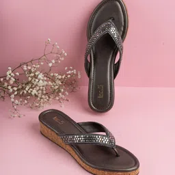 Inc 5 Women Embellished Wedge Heel Sandals-18