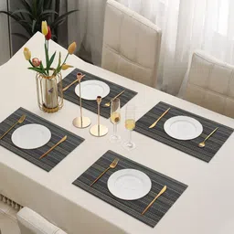 LooMantha 4-Pcs Green Textured Heat Resistant Table Placemats-image-5