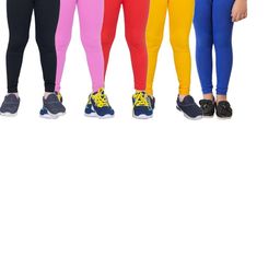 Tik Tok WEARS Girls Pink Churidar Length Leggings-image-26