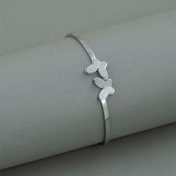 ARTKLIM Women Silver-Plated Cuff Bracelet-image-20