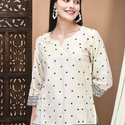 Shree Printed Straight Short Kurti-image-5