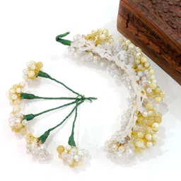 VAGHBHATT Women Beaded Tiara Hair Vine Headband-image-11