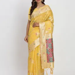 Astita Woven Design Zari Saree-image-80