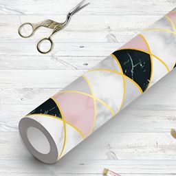 ArtzFolio Printed UV-Resistant Anti-Bacterial Marble With Pink Golden Lines Peel & Stick Wallpaper-image-83