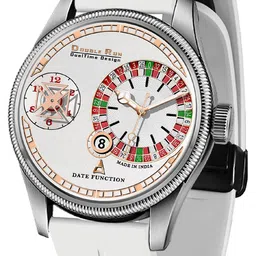 DOUBLERUN Unisex Dial & Bracelet Style Straps Analogue Chronograph Watch image 2