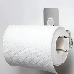 HOKIPO Stainless Steel Self Adhesive Wall Mounted Tissue Paper Holder-19