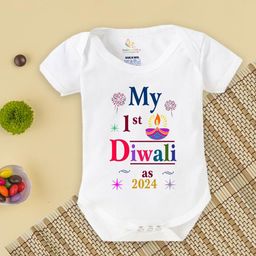Babywish Kids Diwali Special Printed Cotton Bodysuit-image-51