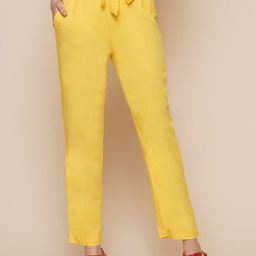 BAESD Women Relaxed High-Rise Cropped Regular Trousers-image-102