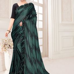 Moda Rapido Striped Embellished Silk Saree-image-98