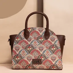 ZOUK Women Floral Printed Swagger Handheld Bag-58