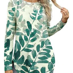 StyleCast x Revolte Print Longline Top-picture-1
