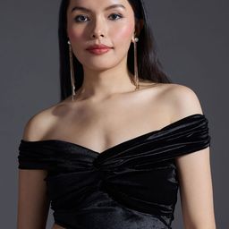 20Dresses Women Off-Shoulder Fitted Crop Top-image-56