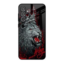 QRIOH Lion Graphic Printed Lightweight Silicone Samsung Galaxy A36 5G Glass Back Case-image-76