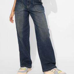 The Souled Store Women Relaxed Fit  Light Fade Stretchable Jeans-image-22