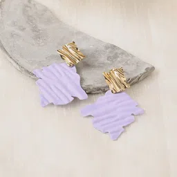 DressBerry Gold-Plated Contemporary Drop Earrings-23
