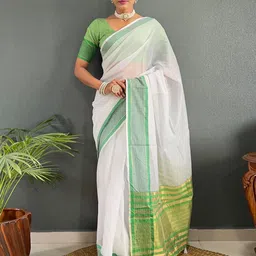DIVASTRI Striped Silk Cotton Ready to Wear Saree-image-72