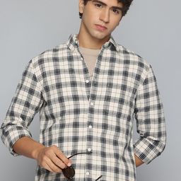 Flying Machine Slim Fit Checked Pure Cotton Casual Shirt-picture-16