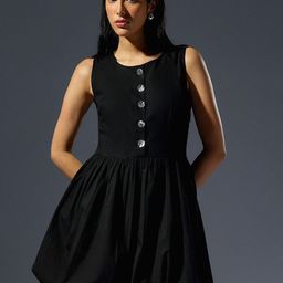H&M Novelty Button Balloon Dress-image-28