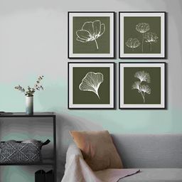 999Store Green & White 4 Piece Canvas Other Wall Paintings-image-66
