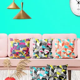 ArtzFolio Multicoloured Set of 5 Square Cushion Covers-66