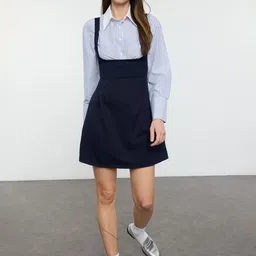 Trendyol Colourblocked A-Line Dress-image-74
